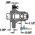 A & I Products Hub & Spindle Assy. (4 Bolt) 8" x8" x6" A-HS150045